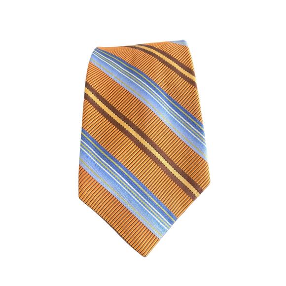 Robert Talbott Best of Class James LTD 100% Silk Neck Tie Orange - Picture 3 of 4